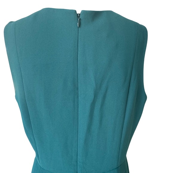 Talbots Womens Teal Green Cowl Neck Sleeveless Sheath Dress Size 14 NWT - Picture 5 of 10